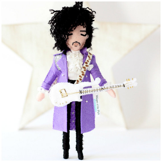 prince art doll   purple rain. 18cm rock star art doll